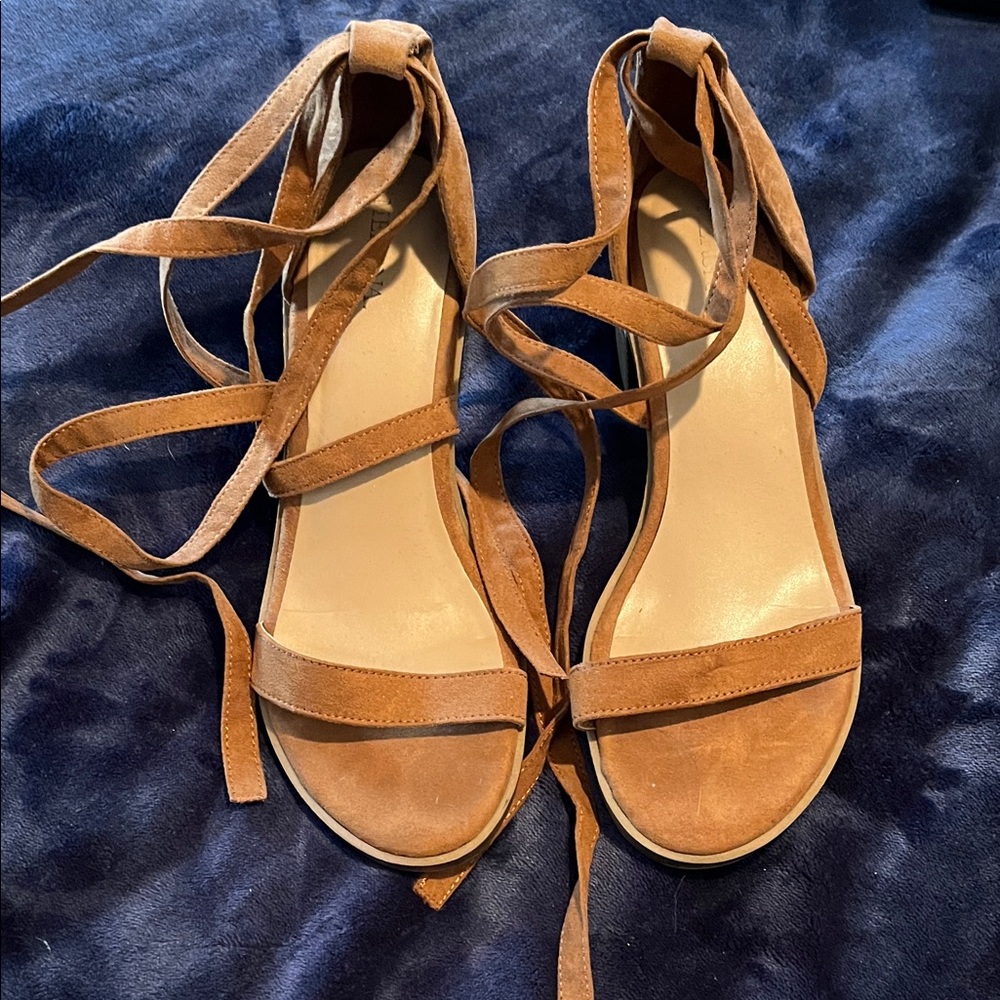 Merona Brown Wrap-Around Women's Sandals